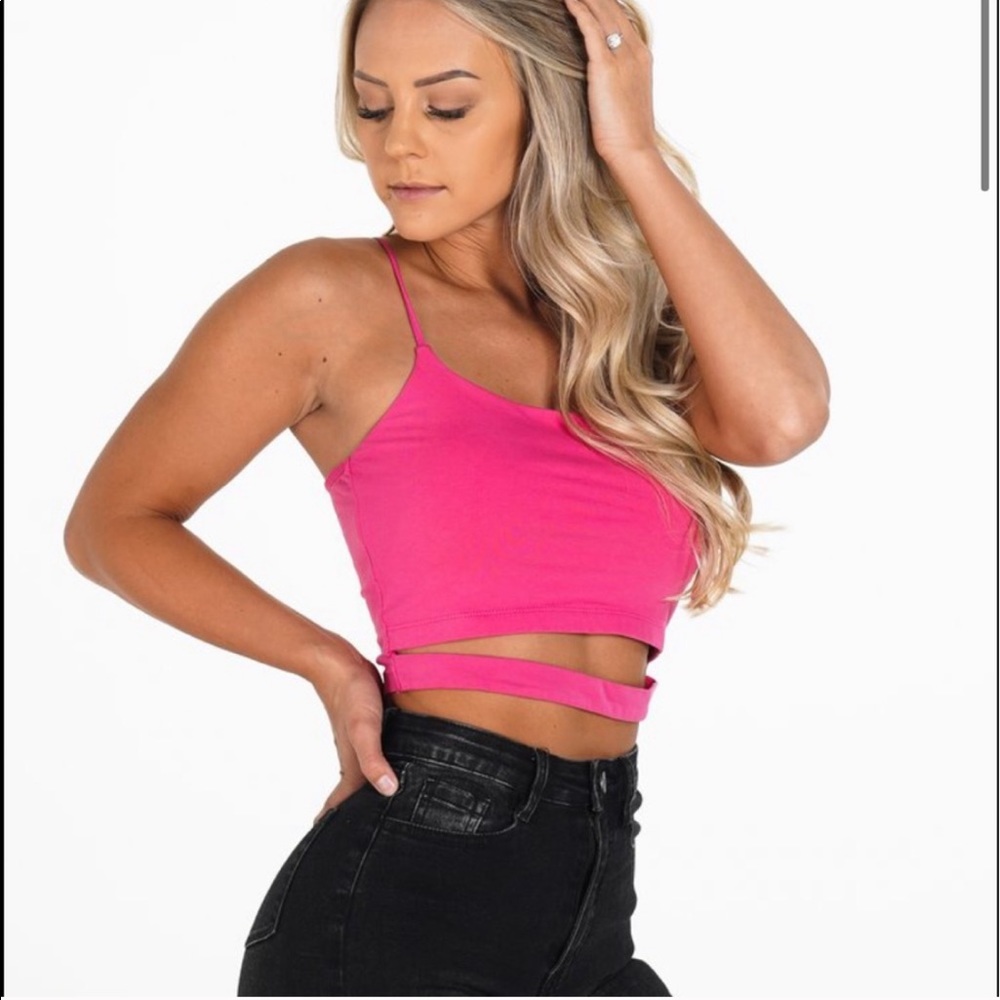 NWT NVGTN Hot Pink Night Out Top